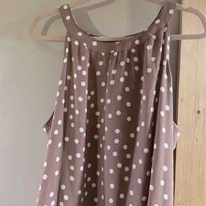 Like New Torrid High Low Blouse, Size 2, Tank, Polka Dot